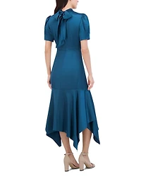 Ruffled High Neck Dress