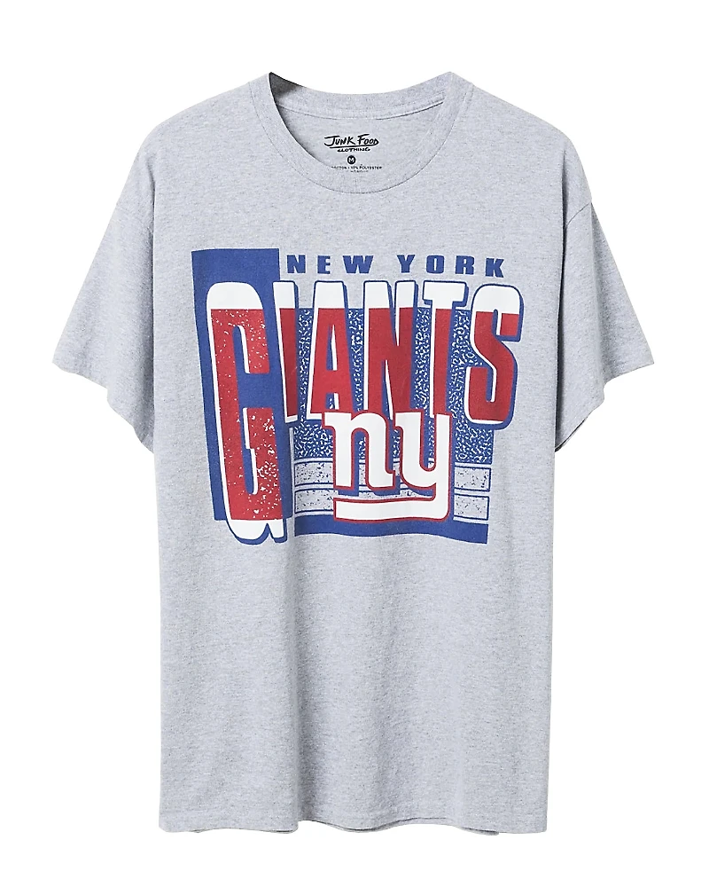 Junk Food Clothing Unisex Nfl New York Giants Complete Tee