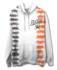 Junk Food Clothing Unisex Nfl Cleveland Browns Stitch Tie Dye Hoodie