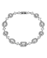 Nadri Radiant Cubic Zirconia Halo Flex Bracelet