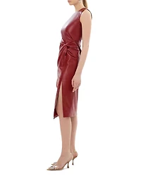 Brett Faux Leather Dress