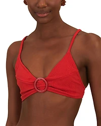 Farm Rio Matelasse Pineapple Bikini Top