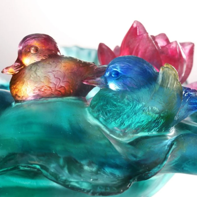 Crystal Lotus Flower Vase, Overflow of Beauty