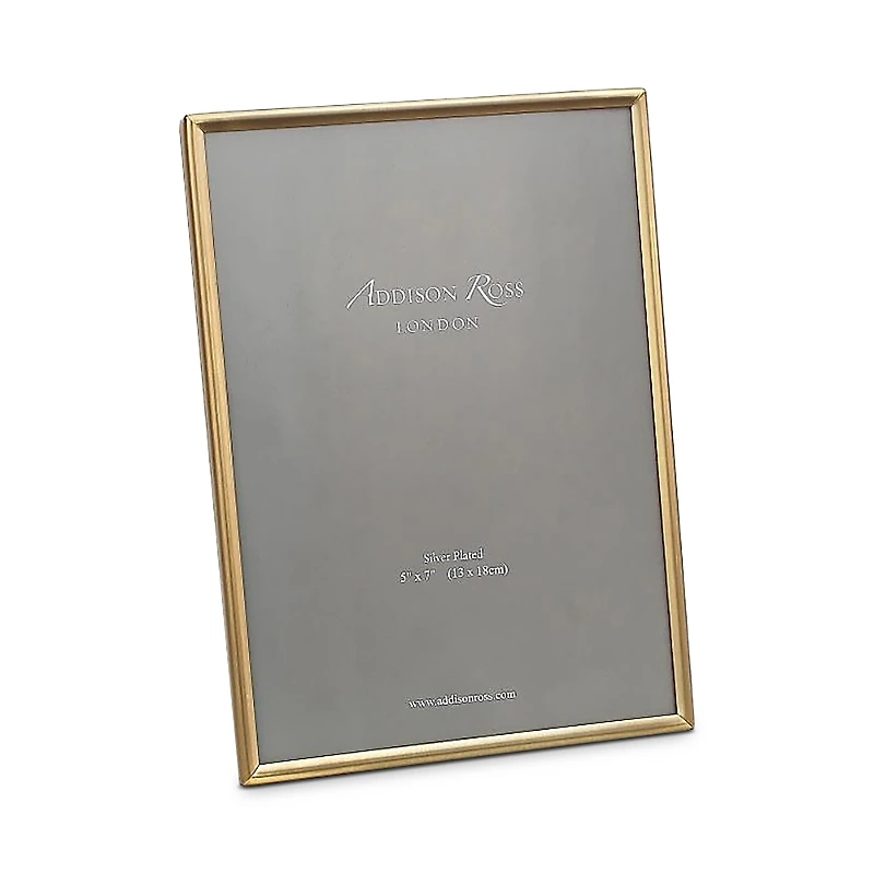 Addison Ross Thin Matte Gold Picture Frame, 5 x 7