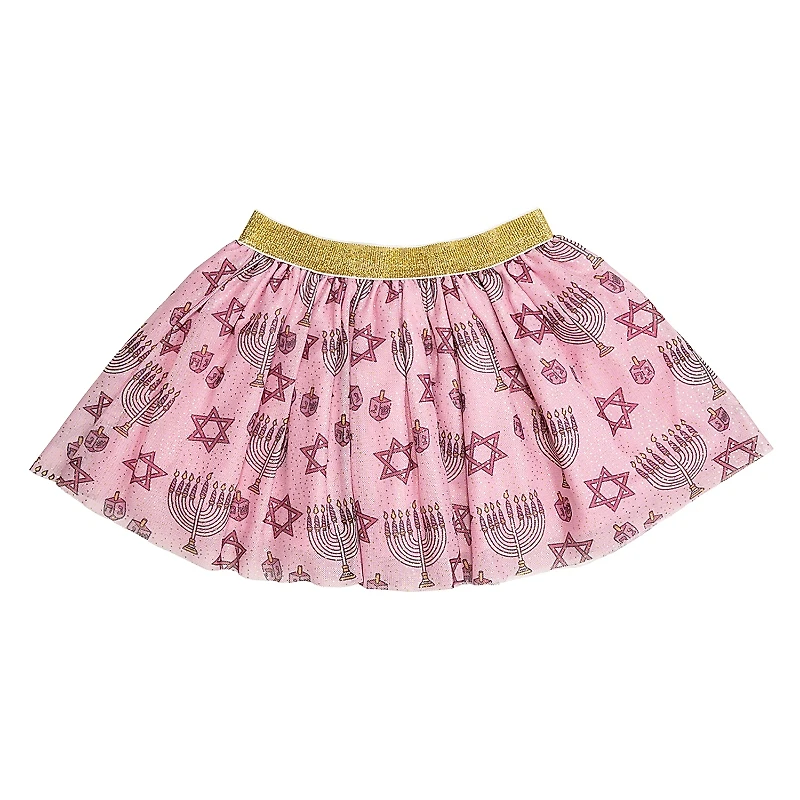 Sweet Wink Girls' Hanukkah Blush Pink Tutu - Baby. Little Kid