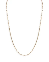 18K Rose Gold Saxon Chain Necklace, 24"