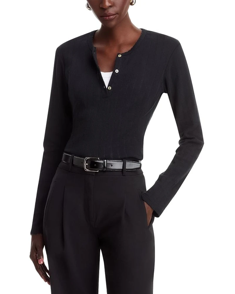 Pointelle Henley Top