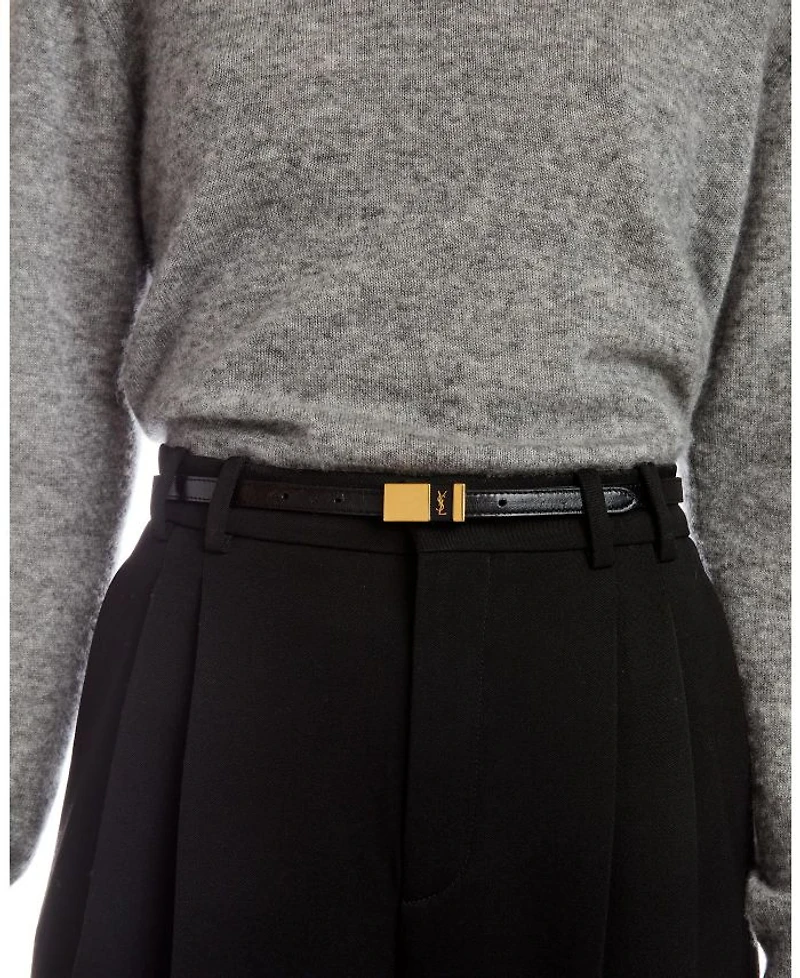 Thin Anchor Belt Leather