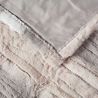 Zuri Oversized Faux Fur Heated Throw, 50" x 70"