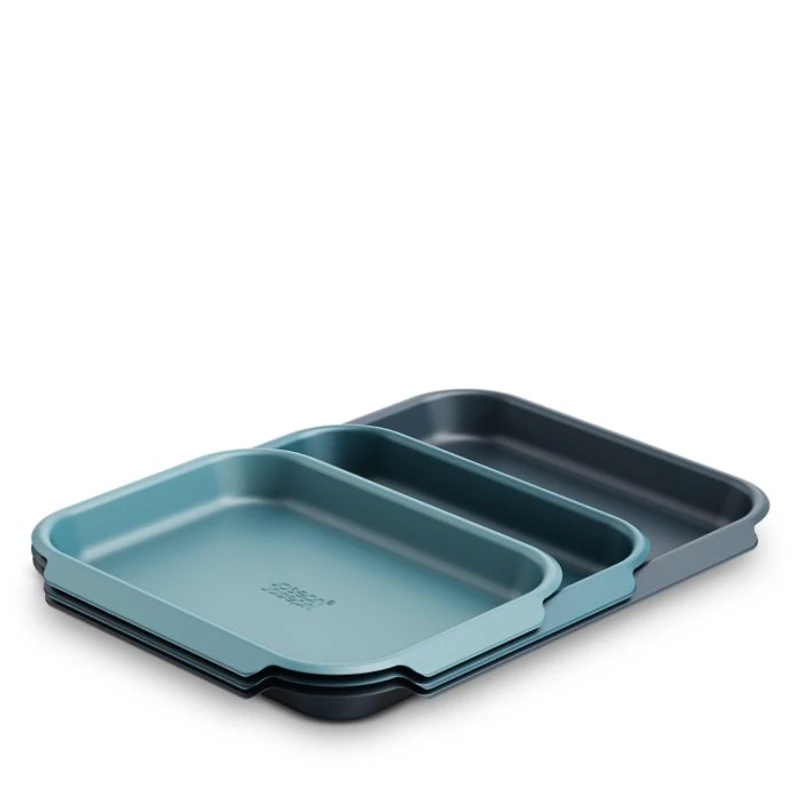 Nest Bake 3-Piece Non-Stick Cookie Sheet Set with Easy Pull Handles