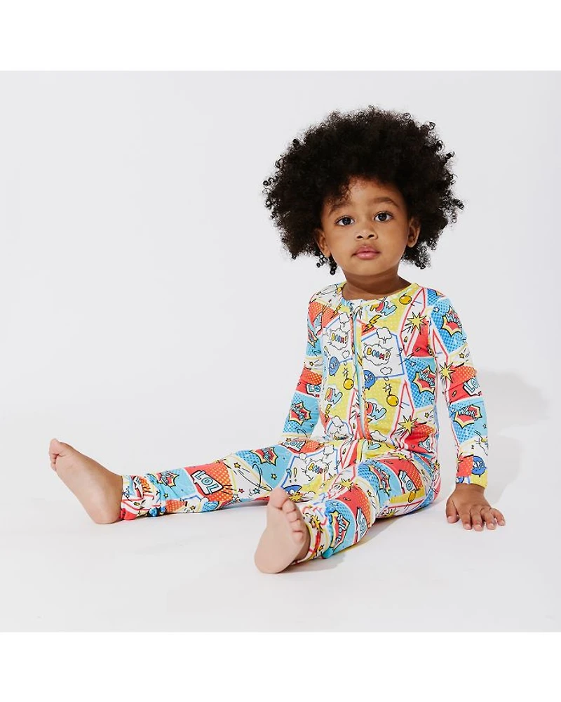 Boys' Comic Hero Convertible Footie - Baby