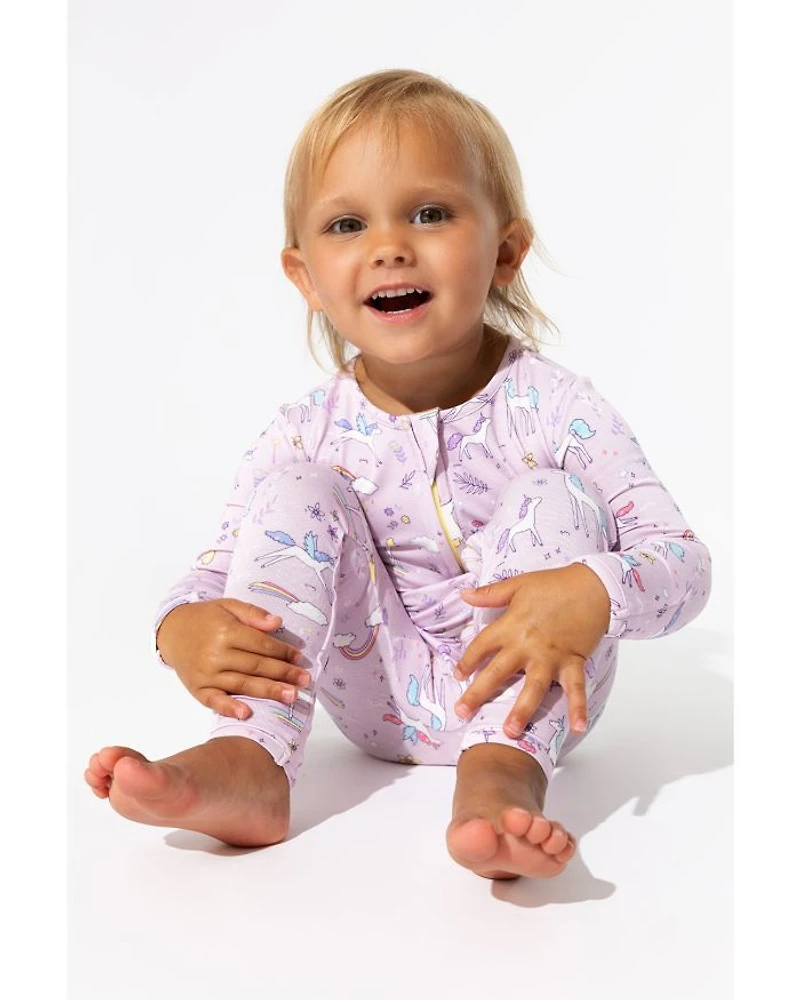 Girls' Enchanted Unicorn Convertible Footie - Baby