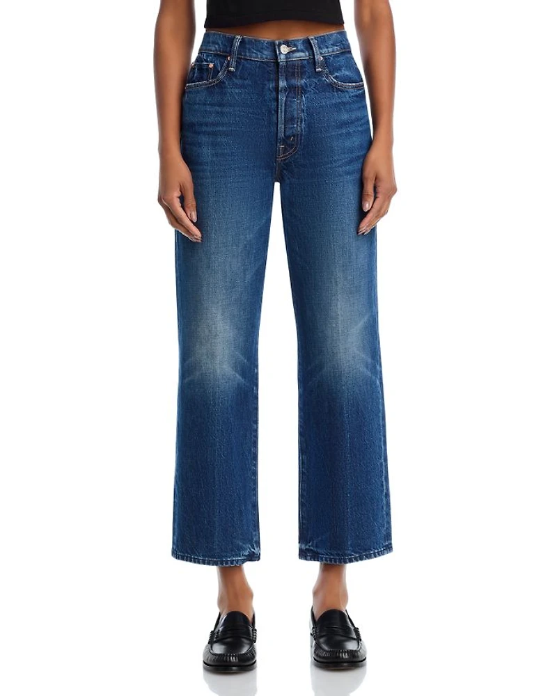 The Rambler High Rise Ankle Straight Jeans Well Stacked