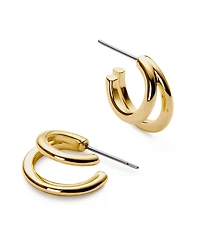 Ana Luisa Double Hoop Earrings - Scarlett