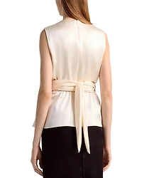 Tizzy Silk Hardware Trim Blouse
