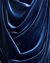 Finnegan Draped Velvet Gown