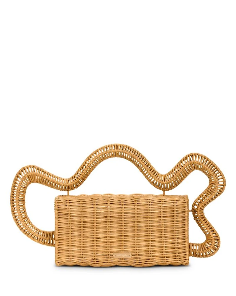 Elsa Rattan Clutch