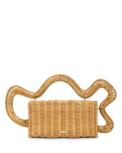 Elsa Rattan Clutch