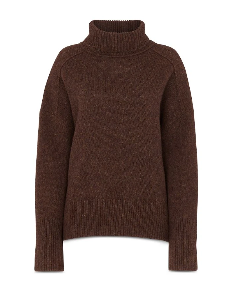 Wool Roll Neck Knit Sweater
