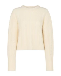 Cable Detail Crewneck Knit Sweater
