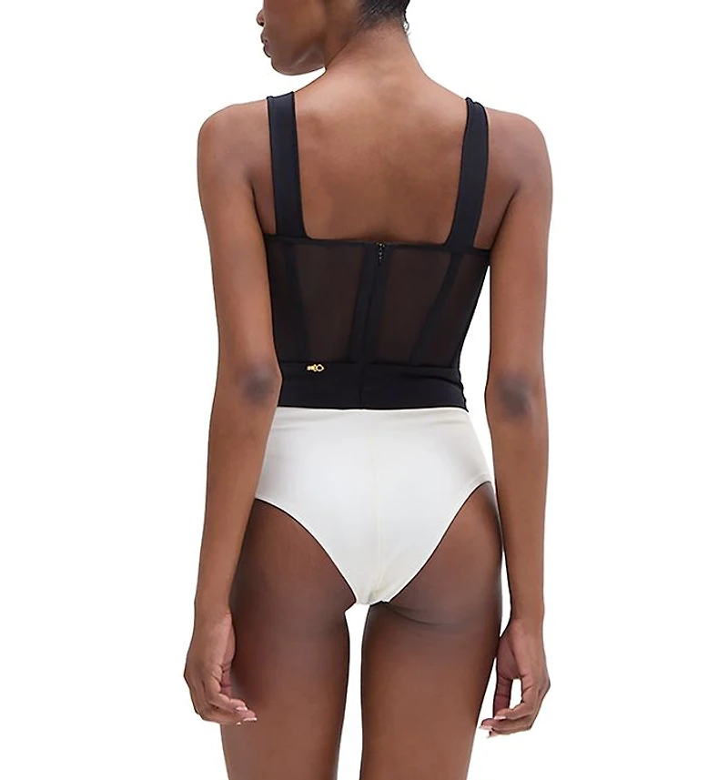Jersey Sands Corset One Piece Swimsuit