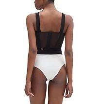 Jersey Sands Corset One Piece Swimsuit