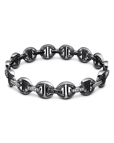 Hoorsenbuhs 18K White Gold Diamond Bridge Link Bracelet