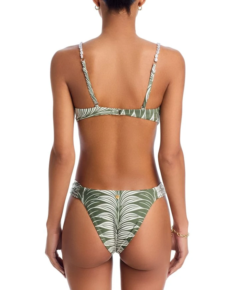 Vichy Printed Bikini Bottom