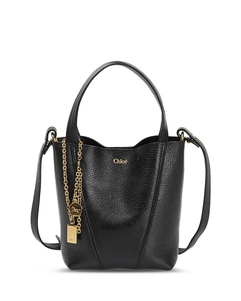 Leather Spin Small Tote