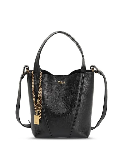 Leather Spin Small Tote