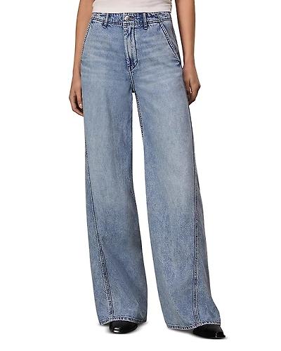 rag & bone Featherweight High Rise Wide Leg Jeans
