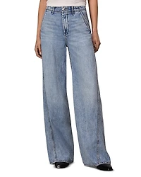 rag & bone Featherweight High Rise Wide Leg Jeans