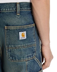 Double Knee Relaxed Straight Fit Jeans Blue