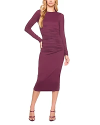 Susana Monaco Ruched Long Sleeve Midi Dress