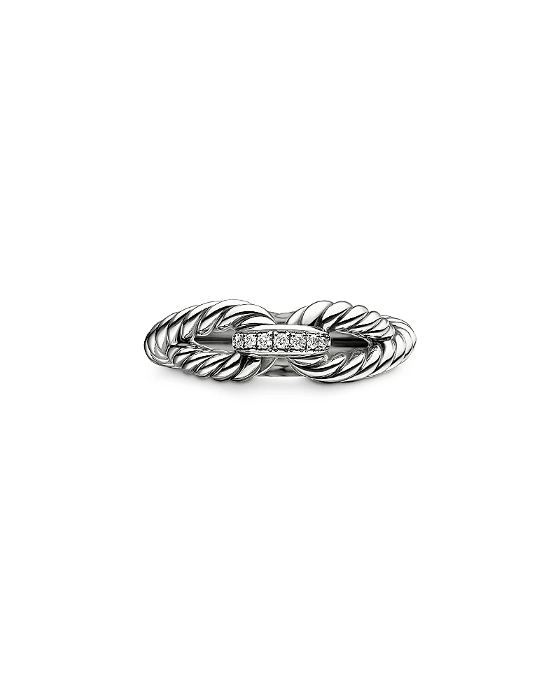 David Yurman Cable Loop Ring with Diamonds