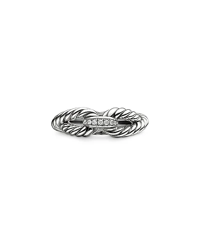 David Yurman Cable Loop Ring with Diamonds