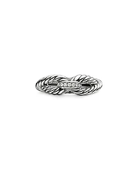 David Yurman Cable Loop Ring with Diamonds