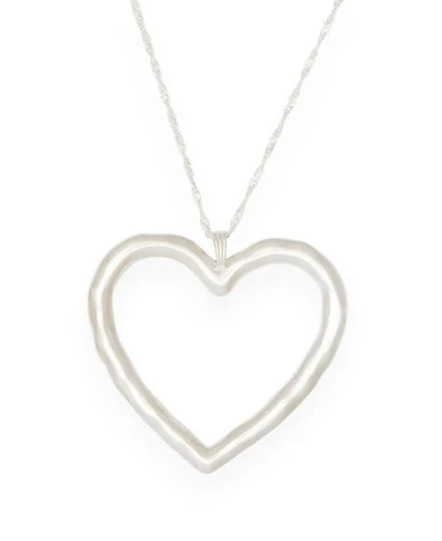 Lulu Heart Choker Silver