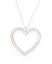 Lulu Heart Choker Silver
