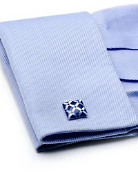 Mother of Pearl Diamond Cufflinks