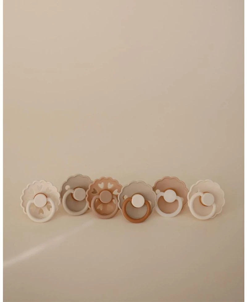 FRIGG 6-Pack Cinnamon Charm Rubber Pacifiers