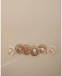 FRIGG 6-Pack Cinnamon Charm Rubber Pacifiers