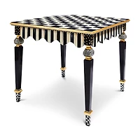 Mackenzie-Childs Courtly Check & Stripe Game Table