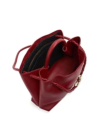 Andiamo Leather Top Handle Bag