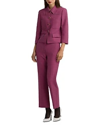 Stretch Mini Plaid Pants