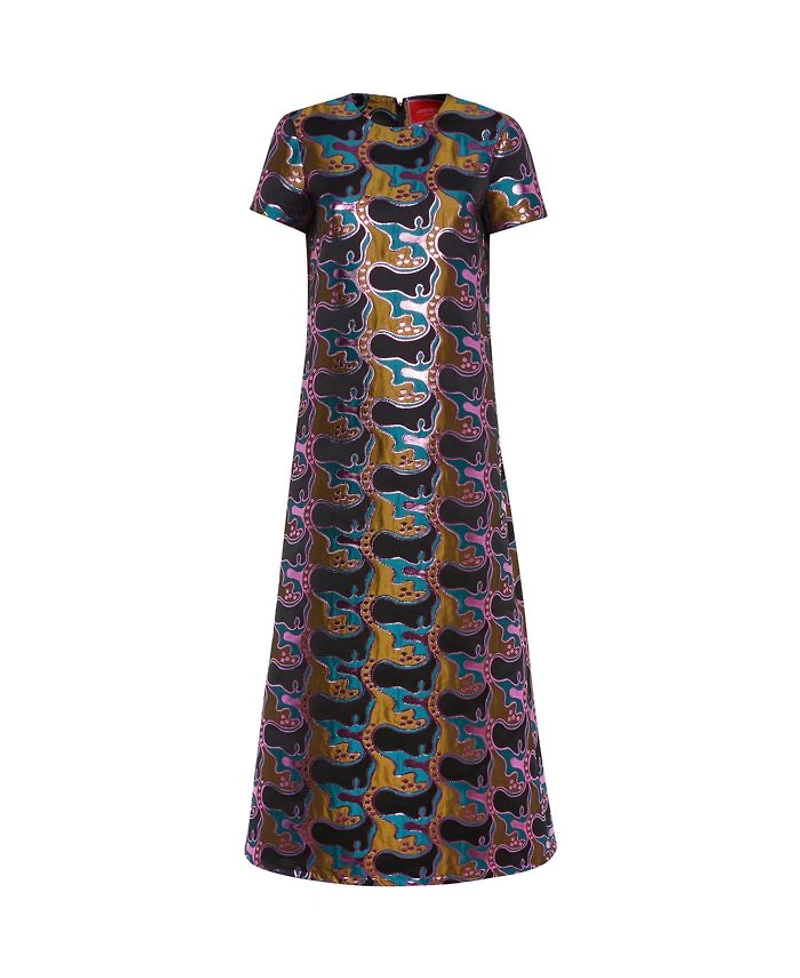 Super Swing Dress Spritz Blue Petro