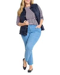 Knit Trim Puffer Vest