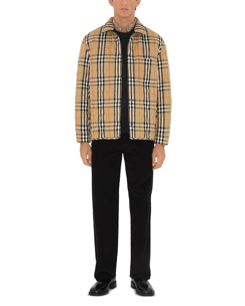 Classics Nylon & Cotton Quilted Reversible Shirt Jacket