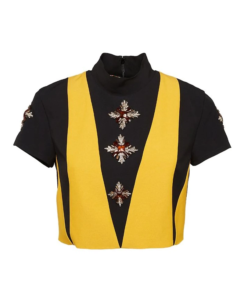 Harlequin Top Solid Black