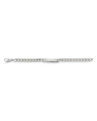 Sterling Silver Gucci Signature Logo ID Plate Link Bracelet